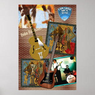 Leuk Modern Art Muziek Collage Poster