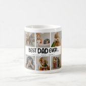 Leuk Modern 'BEST DAD EVER' 8 Foto Koffiemok (Center)