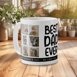 Leuk Modern 'BEST DAD EVER' 8 Foto Koffiemok