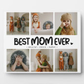 Leuk modern 'BESTE MOEDER Ooit' 6 foto Fotoplaat (Voorkant)