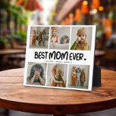 Leuk Modern 'BESTE MOM OOIT' 6 Foto Fotoplaat