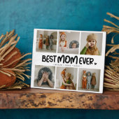 Leuk Modern 'BESTE MOM OOIT' 6 Foto Fotoplaat (Zijkant)
