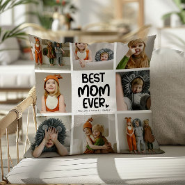 Leuk Modern 'BESTE MOM OOIT' 6 Foto Kussen
