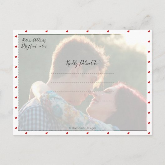 Leuk Modern Brush Script Sla de datum op Aankondigingskaart (Achterkant)