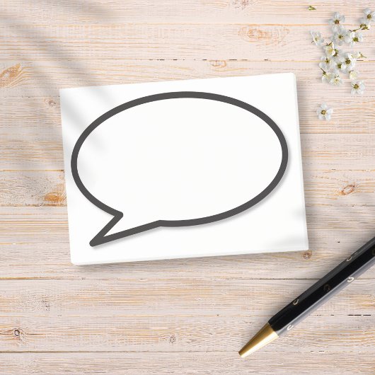 Leuk Modern Comic Book Speech Bubble Post-it® Notes