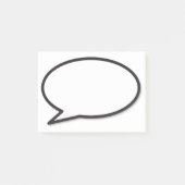 Leuk Modern Comic Book Speech Bubble Post-it® Notes (Voorkant)