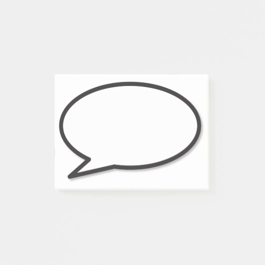 Leuk Modern Comic Book Speech Bubble Post-it® Notes (Voorkant)