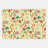 Leuk modern groentepatroon inpakpapier vel (Voorkant 2)