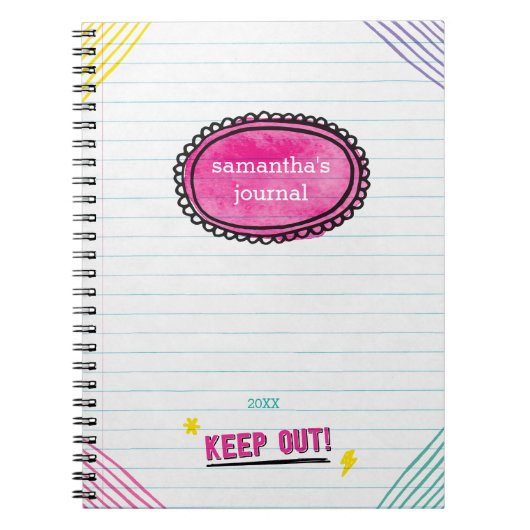 Leuk Modern Kind Doodle Journal Notitieboek (Voorkant)