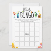 Leuk & Modern Kleurrijk Drankjes Bingo Spelkaart Kaart (Voorkant)