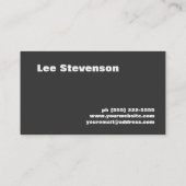 Leuk Modern Kleurrijk Gestreept Monogram Visitekaartje (Achterkant)