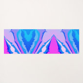 Leuk Modern Kleurrijk Paarse Blauw Stropdas-Dye Ab Yogamat (Achterkant (horizontaal))