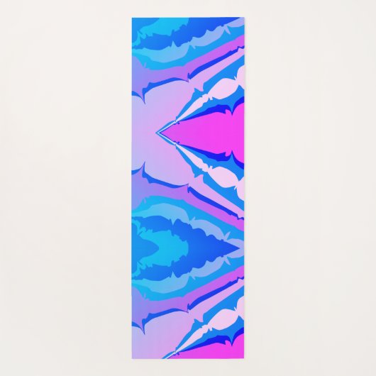 Leuk Modern Kleurrijk Paarse Blauw Stropdas-Dye Ab Yogamat (Achterkant)