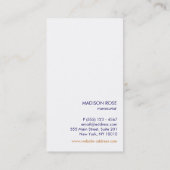 Leuk Modern Kleurrijk Roze Confetti Salon Visitekaartje (Achterkant)