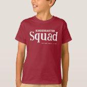 Leuk Modern Kleuterschool Squad | Naam school T-shirt (Voorkant)