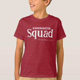 Leuk Modern Kleuterschool Squad | Naam school T-shirt