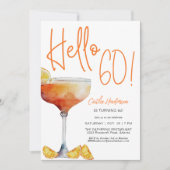 Leuk Modern Oranje Hallo Kaart (Voorkant)