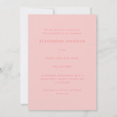 Leuk modern roze script afstudeerfoto kaart (Achterkant)