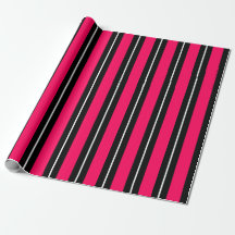 Leuk & modern roze, zwart & witte strepen