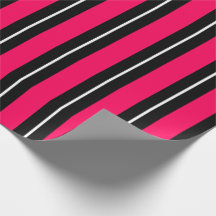 Leuk & modern roze, zwart & witte strepen