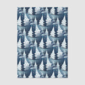 Leuk Modern Scandinavisch Abstract Pine Tree Patte Tissuepapier (Voorkant)