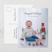 Leuk modern script fijne feestdagen volledig uitge (Voorkant / Achterkant)