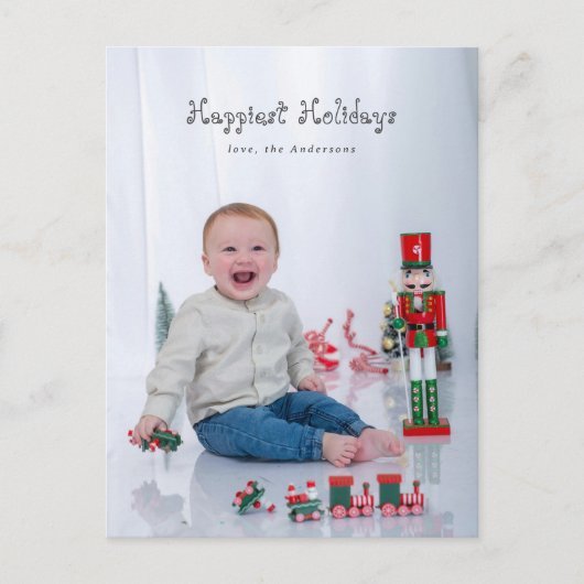 Leuk modern script fijne feestdagen volledig uitge (Voorkant)