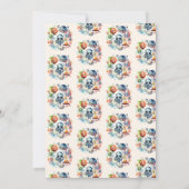 Leuk Modern Space Astronaut Alien Baby shower Kaart (Achterkant)