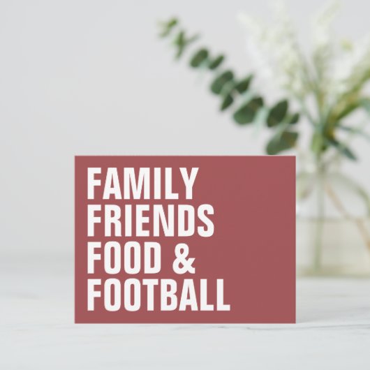 Leuk modern type Thanksgiving uitnodiging briefkaa (Staand voorkant)