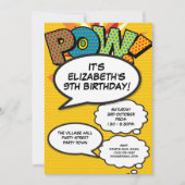 Leuk Modern Verjaardagsfeest Elke Leeftijd POW Kaart (Voorkant)