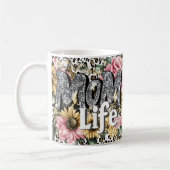 Leuk Moeder Leven Bloemendierprint Koffiemok (Links)