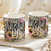 Leuk Moeder Leven Bloemendierprint Koffiemok