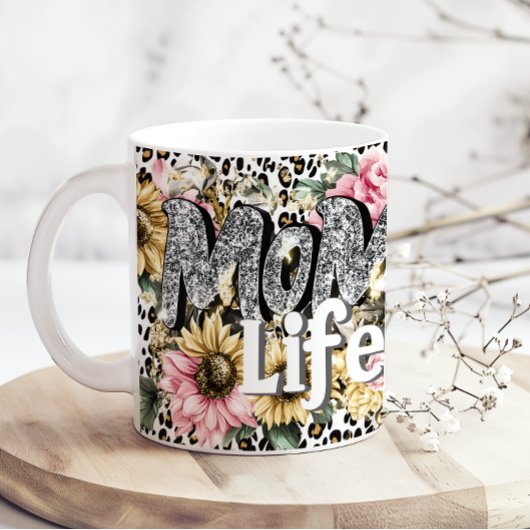 Leuk Moeder Leven Bloemendierprint Koffiemok
