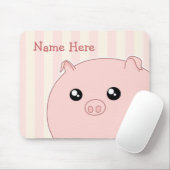 Leuk mollig roze varken Kawaii Muismat (Met muis)