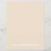Leuk Monogram Champagnetint Budget Save the Date Flyer (Achterkant)