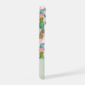 Leuk monogram helder cactussen iPhone 15 case (Rechterkant)