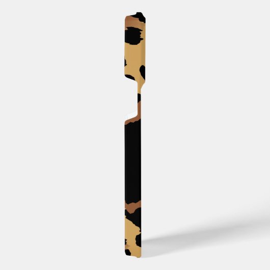 Leuk Monogram Luipaard Print iPhone Hoesje (Rechterkant)