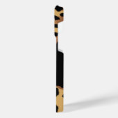 Leuk Monogram Luipaard Print iPhone Hoesje (Linkerkant)