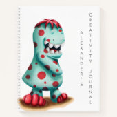 Leuk Monster Artiest Schetsboek Kinder Notitieboek (Voorkant)