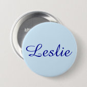 Leuk & Mooi: Lichtblauw Ronde Button 7,6 Cm (Voorkant /achterkant)