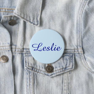 Leuk & Mooi: Lichtblauw Ronde Button 7,6 Cm