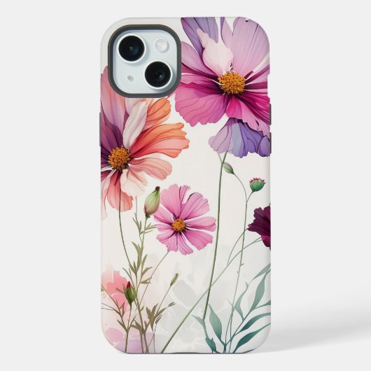 Leuk Mooie Kosmos Tuin Bloemen Bloemen Bloemen iPhone Hoesje (Achterkant)