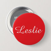 Leuk & Mooie: Rood Ronde Button 7,6 Cm (Voorkant /achterkant)