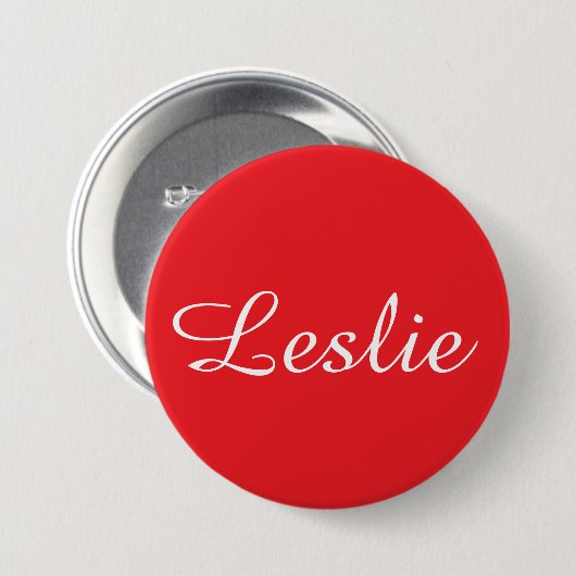 Leuk & Mooie: Rood Ronde Button 7,6 Cm (Voorkant /achterkant)