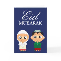 Leuk MoslimJongen en Meisje Eid Mubarak