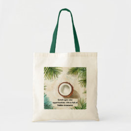 Leuk & Motivatie Kokosnoot Print Kussen Tote Bag