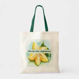 Leuk & Motivatie Star Fruit Quote Kussen Tote Bag