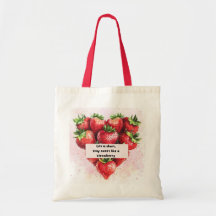 Leuk & Motivatie Strawberry Print Kussen