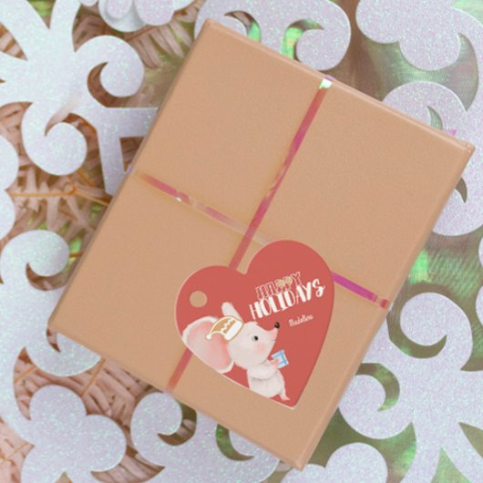 Leuk Mouse Vakantie cadeau Bedankjes Labels