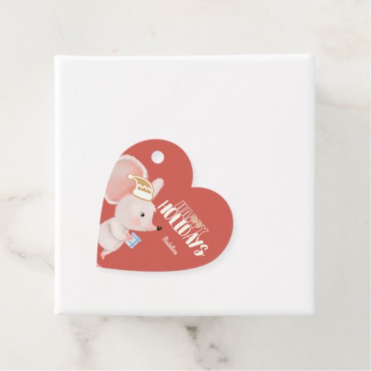 Leuk Mouse Vakantie cadeau Bedankjes Labels (In situ)